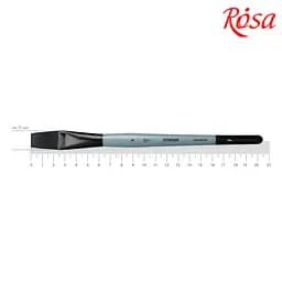 Пензель синтетика плоска STREAM 134 № 9 коротка ручка ROSA