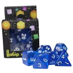Набор кубиков Transparent 7 Dice Set - Blue , 7 шт. (g7dtran06)