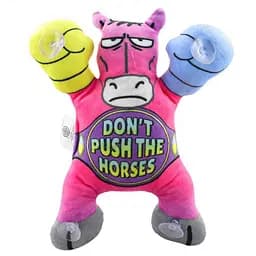 Дитяча м'яка іграшка "Кінь на липучках" Сувенір-Декор DPTS-5(Pink) розмір 22 см