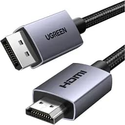 Кабель Ugreen DP125 DisplayPort to HDMI 2.0 4K 2m Black (35842) [140564] - мініатюра 2