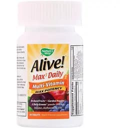 Мультивітаміни Nature's Way Alive! Max3 Daily з залізом 30 таблеток