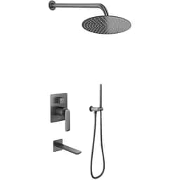 Душева система Kohlman Experience 25 graphite + BOX прихованого монтажу KPL-QW211EGR25, Графіт