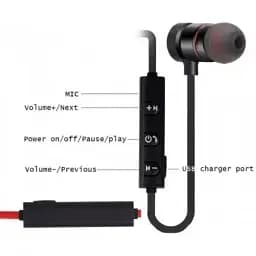 Вкладиші XO BS5BT IPX5 з Bluetooth 5.0 (MER-13572_277) - мініатюра 4