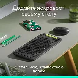 Комплект (Клавіатура та Миша) Logitech Pop Icon Combo (920-013156) Graphite - мініатюра 2