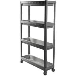 Етажерка Violet House Long Shelf 4-х ярусна сіра (6014 Long Shelf 4 пол. GREY 54*18*91 см)