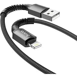 Кабель Hoco Lightning Especial charging data cable for X71 1 м 2.4A черный