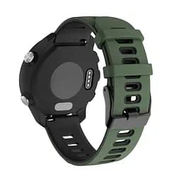 Ремінець для Huawei Watch GT3 42mm - темно-зелено-чорний ширина кріплення 20мм силікон Watchbands Rage (W37-7WB46693402) - мініатюра 2
