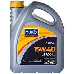 Олива моторна Yuko Classic 15W-40 API SF/CC 4 л (1009)