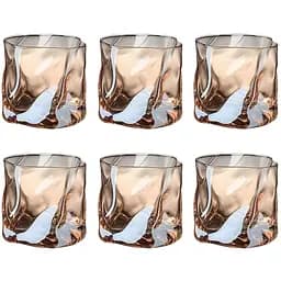 Уценка. Набор стаканов S&T для виски 260 мл 6 шт. янтарь (768-18)