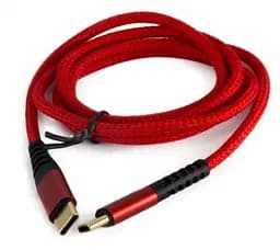 Кабель Type-C - Type-C, 1 м, Red, Extradigital (KBT1776)