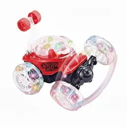 Радіокерована машина-перевертиш 360° CD-TJ 005-02, акумулятор 3.6V, з підсвічуванням та музикою, Червона