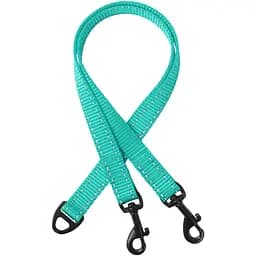 Поводок-спарка для собак рефлекторный Barksi Active (ширина 16 мм, длина 40 см) ментоловый