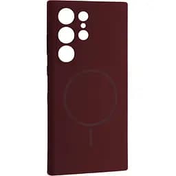 Чохол DK Luxury Silicone Case with MagSafe для Samsung Galaxy S25 Ultra Plum [132174]