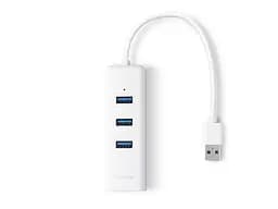 Хаб-адаптер TP-Link Usb 3.0 на RJ-45 lan + 3 порти Usb UE330 Gigabit - мініатюра 3