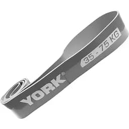 Резинка для фітнесу York Fitness 35-75кг - 2080x85x4,5 мм, сірий