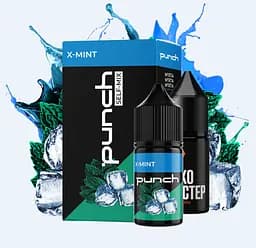 Набор компонентов для самозамеса солевой заправки Punch 30 мл X-Mint Сладкий мятный вкус, 0-50 мг (17379)