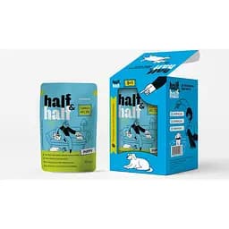 Набір вологих кормів Half&Half 5+1 Turkey in Gravy for Puppy для цуценят шматочки в соусі з індичкою паучі 6 шт. х 100 г
