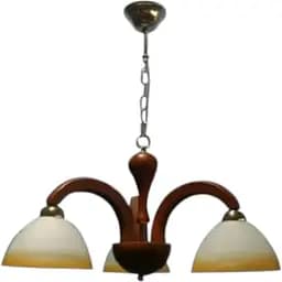 Люстра підвісна Brille дерев'яна E14 40W BR (BKL-402S/3)