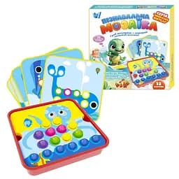 Пізнавальна мозаїка 13731 WToys, 38 елементів, 12 карток із завданнями, в коробці (6945717415379)
