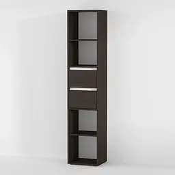 Полиця для книг з висувними ящиками Moreli Forte Alice 1710x362x299 мм Венге магія (id27-0000-77-venge)