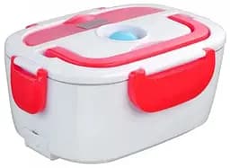 Автомобільний ланч-бокс з підігрівом Electronic Lunchbox від прикурювача термос для їжі 1 л Червоний - мініатюра 3