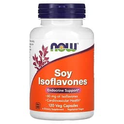 Натуральна добавка Now Soy Isoflavones 150 mg 120 вегакапсул