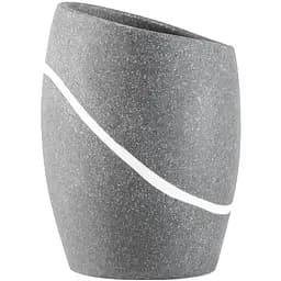 Стакан для зубных щеток МВМ My Home Crimea, 275 мл, серый (BA-12 GRAY)