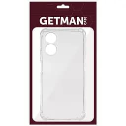 TPU чохол GETMAN Ease logo посилені кути Full Camera для Oppo A58 4G Безбарвний (прозорий) - мініатюра 5