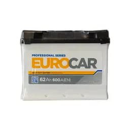 Акумулятор автомобільний EUROCAR 6СТ-62АЗ (1) (+/-) (L2) 600А 12V (E) - мініатюра 1