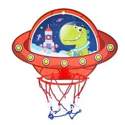 Баскетбольне кільце, пластиковий щит 27.5x19 см, пластикове кільце 10 см, сітка, м’яч, насос (В асортименті)