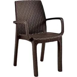 Стул садовый пластиковый Bica Verona armchair коричневый