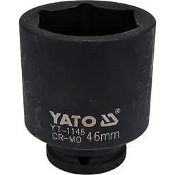 Головка торцева ударна 6-гранна Yato подовжена квадрат 3/4" М= 46 мм L= 90 мм (YT-1146)