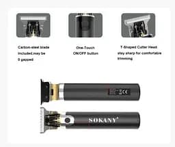 Машинка для стрижки Sokany SK-700C Тример для бороди та окантовувальна машинка - мініатюра 8