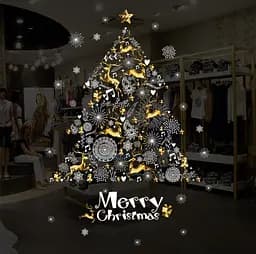 Набір новорічних наклейок на вікно Happy New Year 7 13789 60×90 см 1 аркуш