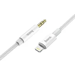 Кабель Hoco UPA19 AUX to Lightning digital audio conversion 1 м белый