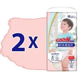 Трусики-підгузки GOO.N Plus XL (12-20 кг) 76 шт. - мініатюра 2