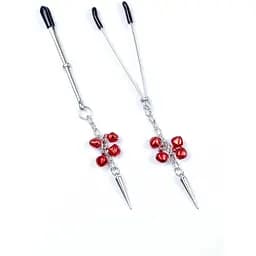 Затискачі для сосків Exclusive Nipple Clamps No.4 Fetish Boss Series (червоний)