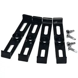 Рамки-невидимки Poputchik автомобільні комплект на одне авто чорні (24-051-IS)