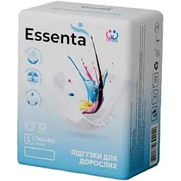 Подгузники для взрослых Essenta Normal L 100-155 см 10 шт.