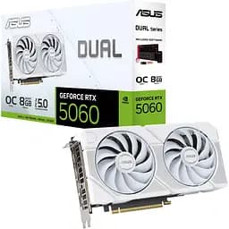 Видеокарта Asus Dual GeForce RTX 5060 8GB OC Edition White (DUAL-RTX5060-O8G-WHITE) UA [153787]