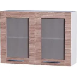 Кухонный модуль витрина Эверест Эко 800 ясень шимо темный белый 80х30х58 см (DTM-2830)