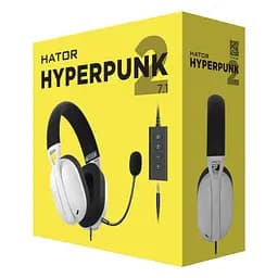 Навушники Hator Hyperpunk 2 USB 7.1 Black/White (HTA-846) - мініатюра 6