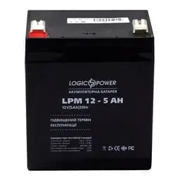 Акумуляторна батарея для ДБЖ LogicPower AGM 12 V / 5 А*ч (3861)