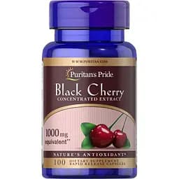 Чорна вишня Puritan's Pride Black Cherry 1000 мг 100 капсул