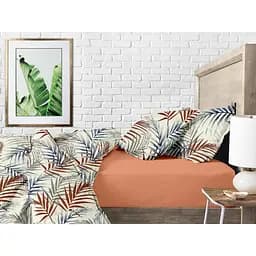 Дитяча постільна білизна в ліжечко BEIGE FOLIAGE, бежевий (FoliageColorMilk_Terrakot_140) - мініатюра 3