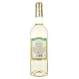 Вино Baron de Lirondeau біле напівсухе 10.5% 0.75 л - мініатюра 2