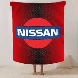 Плед плюшевий на подарунок 3D Red Nissan 160х200 см 160 см, 135 см - мініатюра 2