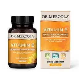 Вітаміни та мінерали Dr. Mercola Vitamin E, 30 капсул