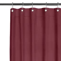 Шторка для душа и ванной Cosas с кольцами 180х180 wine, бордо (ShowerCurtains_10Wine_DUK_180x180_Hook)