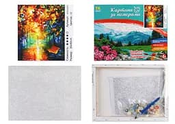 Набір для розпису по номерах Осінній парк, TK Group, 40x30 см, 32051